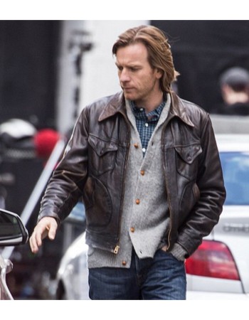 Our Kind of Traitor Ewan McGregor Brown Leather Jacket