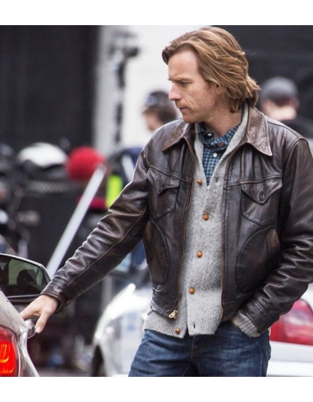 Our Kind of Traitor Ewan McGregor Brown Leather Jacket