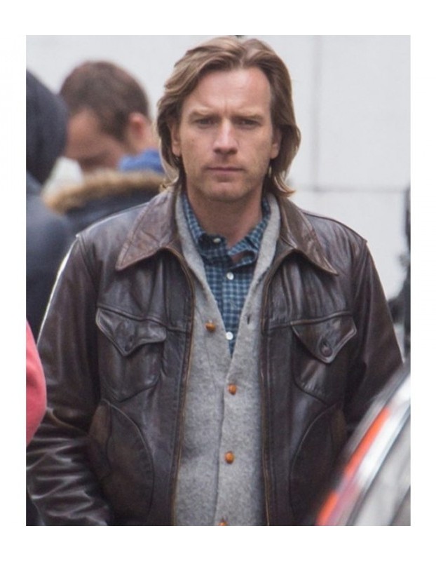 Our Kind of Traitor Ewan McGregor Brown Leather Jacket