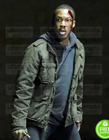 24 LEGACY COREY HAWKINS (ERIC CARTER) GREEN COTTON JACKET