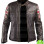 CAFE RACER WITH AMERICAN FLAG BROWN LEATHER JACKET
