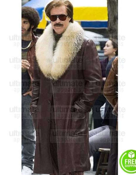 ANCHORMAN 2 THE LEGEND CONTINUES WILL FERRELL RON BURGUNDY TRENCH COAT