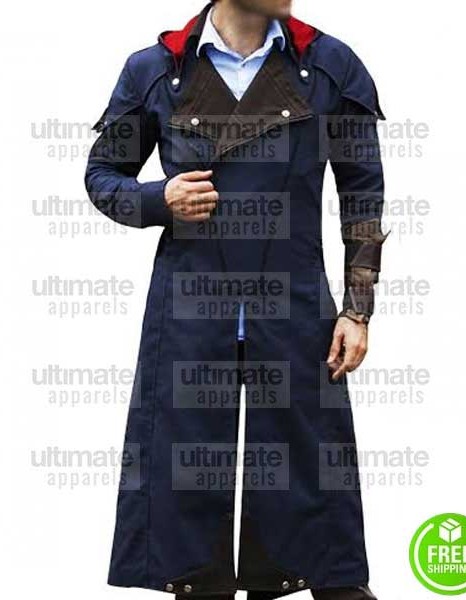 ASSASSIN'S CREED UNITY ARNO DORIAN CLOAK COSPLAY COSTUME COAT