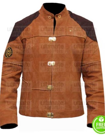 BATTLESTAR COLONIAL WARRIOR (VIPER PILOT) BROWN SUEDE LEATHER JACKET