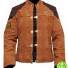 BATTLESTAR COLONIAL WARRIOR (VIPER PILOT) BROWN SUEDE LEATHER JACKET