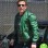 BEN AFFLECK GREEN BOMBER LEATHER JACKET