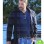 BEN AFFLECK BLUE WOOL COAT