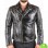 BIKER VINTAGE BLACK DISTRESSED LEATHER JACKET