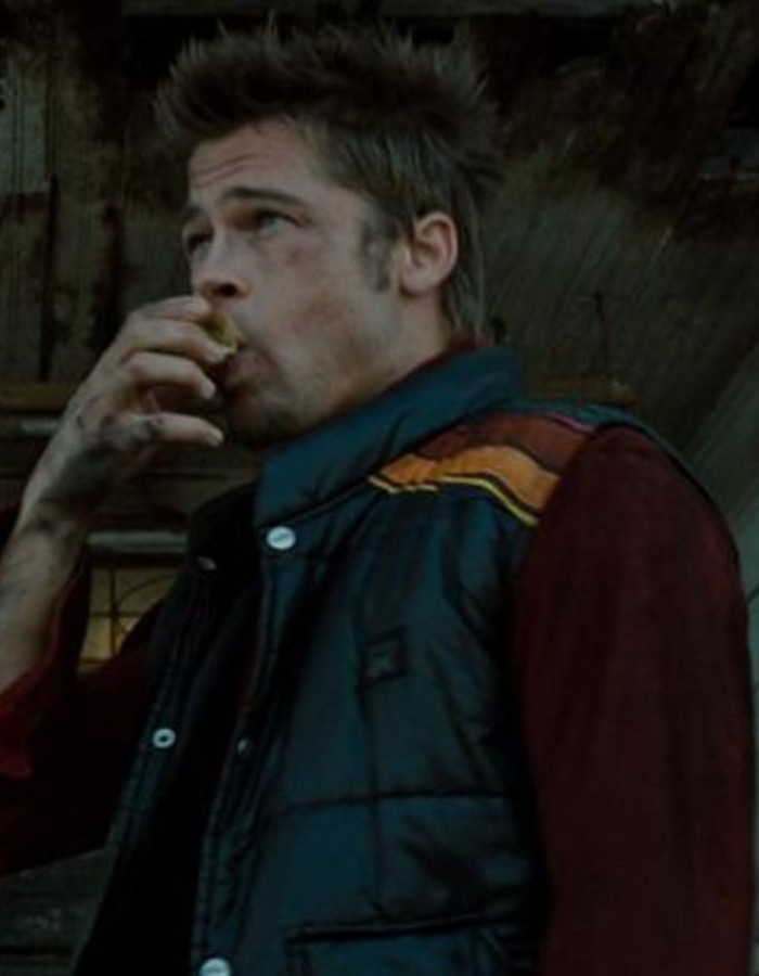 FIGHT CLUB BRAD PITT BLUE VEST