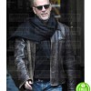 Bruce Willis Brown Distressed Leather Jacket