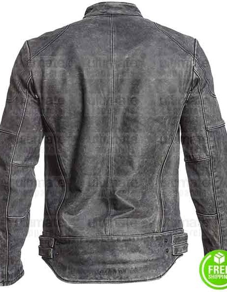 CAFE RACER DISTRESSED LEATHER JACKET