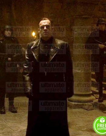 CAPTAIN AMERICA THE FIRST AVENGER HUGO WEAVING (RED SKULL) TRENCH LEATHER COAT