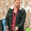 CHICAGO P.D PATRICK JOHN FLUGER BLACK FUR COLLAR JACKET