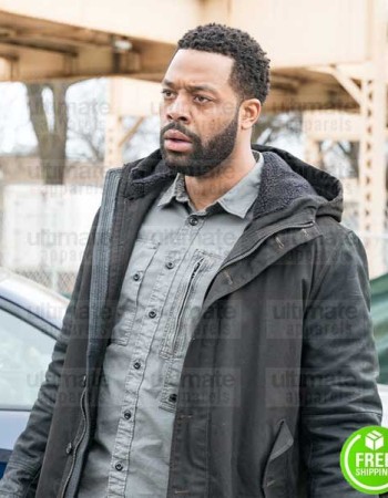 CHICAGO P.D LAROYCE HAWKINS (KEVIN ATWATER) BLACK COTTON COAT