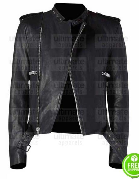 CLASSIC CAFE RACER BLACK LEATHER JACKET