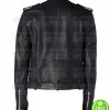 CLASSIC CAFE RACER BLACK LEATHER JACKET