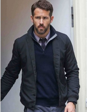 CRIMINAL MOVIE RYAN REYNOLDS BLACK BOMBER JACKET