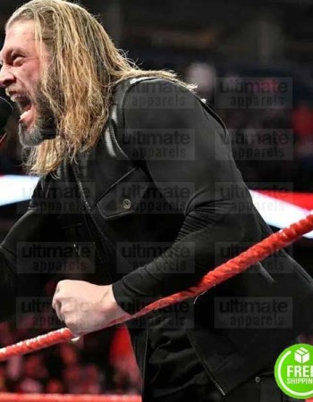 WWE RAW EDGE RETURN 2K20 BLACK LEATHER VEST