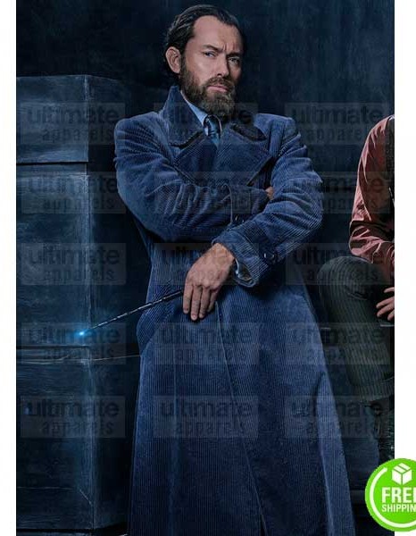 FANTASTIC BEASTS THE CRIMES OF GRINDELWALD JUDE LAW (ALBUS DUMBLEDORE) WOOL COAT
