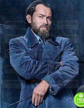 FANTASTIC BEASTS THE CRIMES OF GRINDELWALD JUDE LAW (ALBUS DUMBLEDORE) WOOL COAT