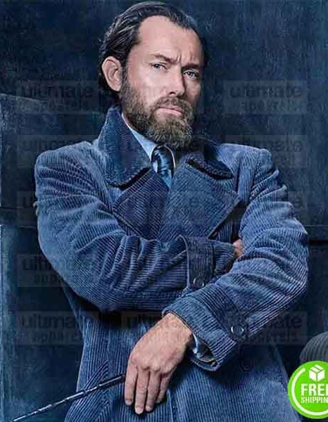FANTASTIC BEASTS THE CRIMES OF GRINDELWALD JUDE LAW (ALBUS DUMBLEDORE) WOOL COAT
