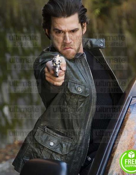 GHOST RIDER SPIRIT OF VENGEANCE JOHNNY WHITWORTH BLACK LEATHER JACKET