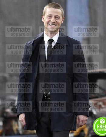 GOTHAM BEN MCKENZIE (JAMES GORDON) BLACK COTTON JACKET