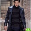 GOTHAM DAVID MAZOUZ (BRUCE WAYNE) BLACK WOOL COAT