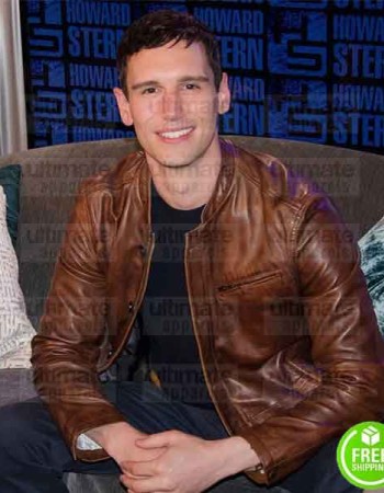 GOTHAM CORY MICHAEL SMITH (EDWARD NYGMA) BROWN LEATHER JACKET