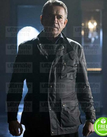 GOTHAM SEAN PERTWEE (ALFRED PENNYWORTH) BLACK LEATHER JACKET