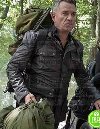 GOTHAM SEAN PERTWEE (ALFRED PENNYWORTH) BLACK LEATHER JACKET