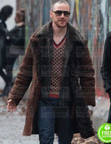 ATOMIC BLONDE JAMES MCAVOY (DAVID PERCIVAL) BROWN COAT