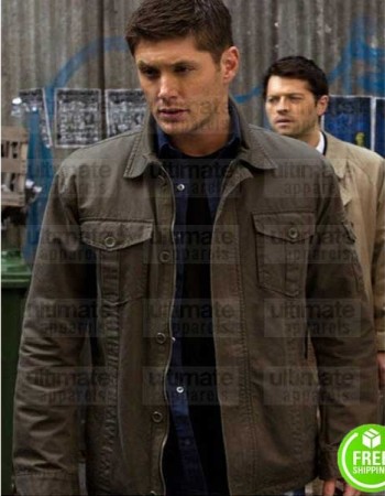 SUPERNATURAL JENSEN ACKLES (DEAN WINCHESTER) BROWN COTTON JACKET