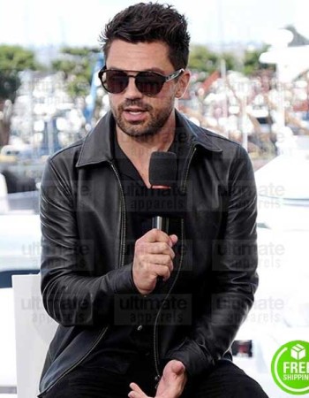 PREACHER DOMINIC COOPER (JESSE CUSTER) BLACK LEATHER JACKET