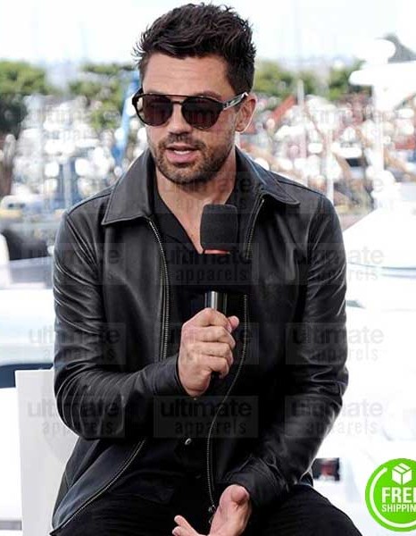 PREACHER DOMINIC COOPER (JESSE CUSTER) BLACK LEATHER JACKET