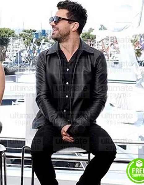 PREACHER DOMINIC COOPER (JESSE CUSTER) BLACK LEATHER JACKET