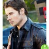 DALLAS JOSHUA HARRIS (CHRISTOPHER EWING) BLACK LEATHER JACKET