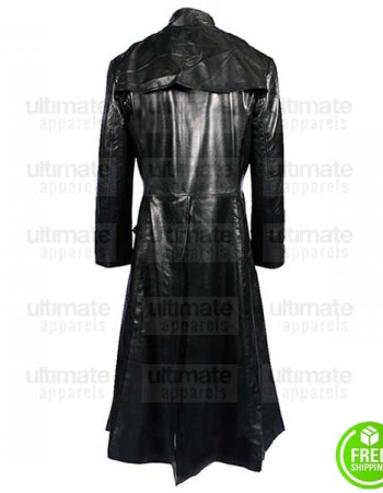MATRIX KEANU REEVES (NEO) BLACK LEATHER TRENCH COAT