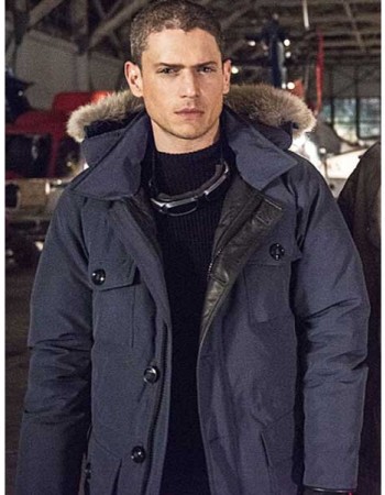 LEGENDS OF TOMORROW WENTWORTH MILLER FUR HOODIE COAT