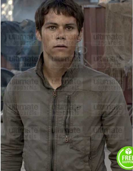 MAZE RUNNER THE DEATH CURE DYLAN O'BRIEN (THOMAS) BROWN COTTON JACKET