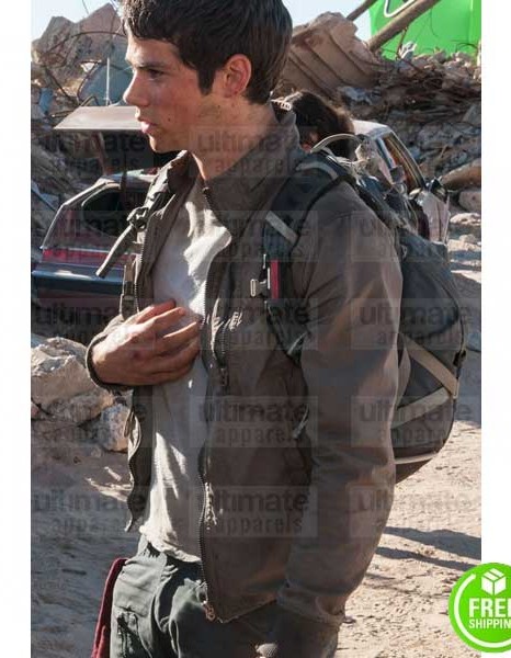 MAZE RUNNER THE DEATH CURE DYLAN O'BRIEN (THOMAS) BROWN COTTON JACKET