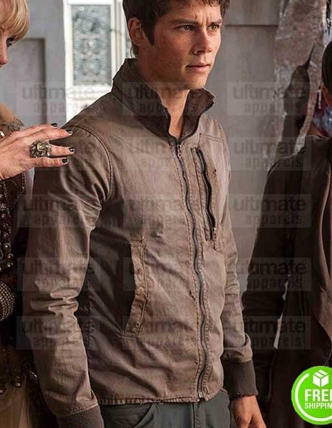 MAZE RUNNER THE DEATH CURE DYLAN O'BRIEN (THOMAS) BROWN COTTON JACKET