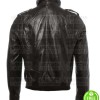 MEN'S DARK BROWN LEATHER JACKET LONDON