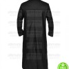 MEN'S BLACK LEATHER TRENCH COAT