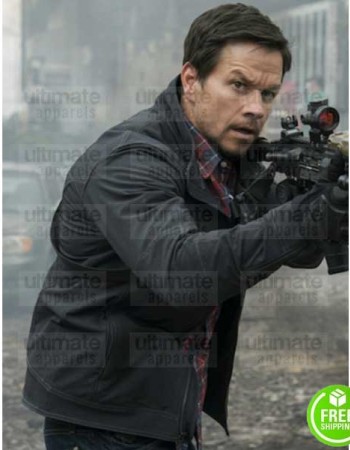 MILE 22 MARK WAHLBERG (JAMES SILVA) BLACK COTTON JACKET