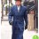 MOTHERLESS BROOKLYN BRUCE WILLIS (FRANK MINNA) BLUE WOOL COAT
