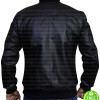 BLACK BOMBER LEATHER JACKET