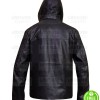 DETROIT BECOME HUMAN BRYAN DECHART BROWN HOODIE LEATHER JACKET