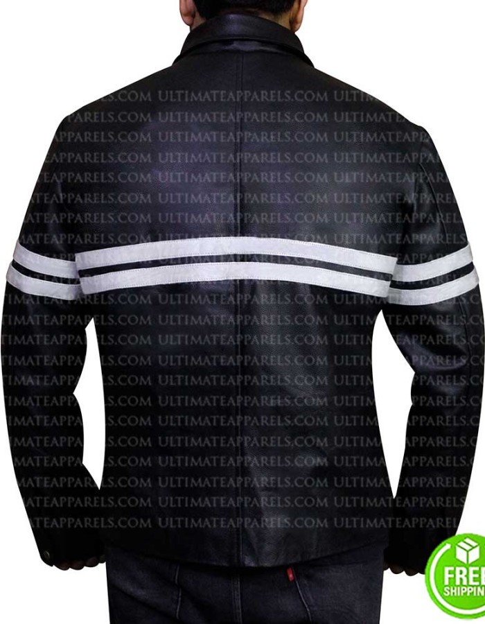 Good Will Hunting Matt Damon Black Leather Jacket