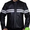 Good Will Hunting Matt Damon Black Leather Jacket